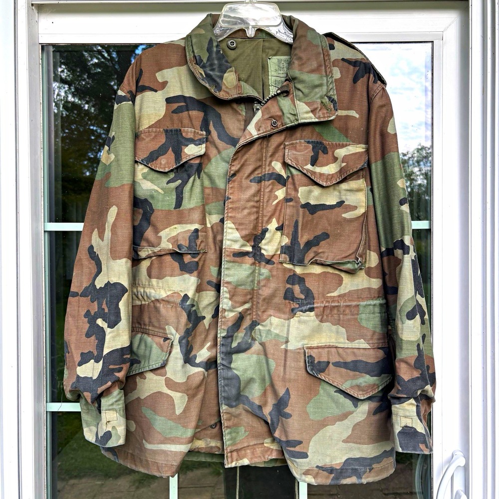 Alpha Industries M-65 Style Woodland Camouflage Field Jacket Medium Regular NSN